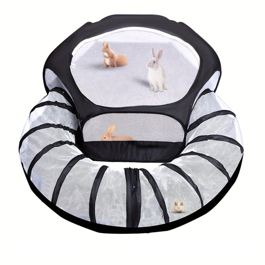 NNETM Small Animal Playpen with Tunnel-0