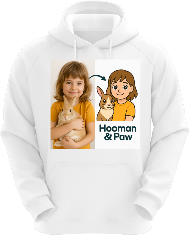 Custom Pet Portrait Hoodie
